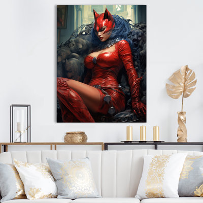 " Catwoman Superhero In Read "