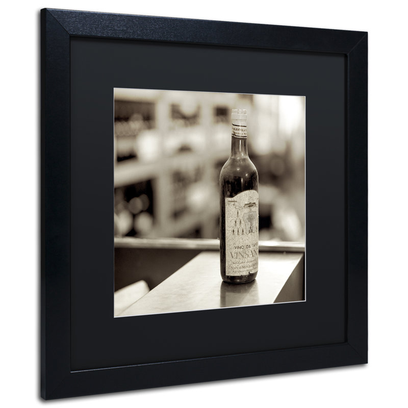 Alan Blaustein, «Tuscany Caffe III», reproduction de photo encadrée, H 16 po x l 16 po x P 0,5 po, Noir