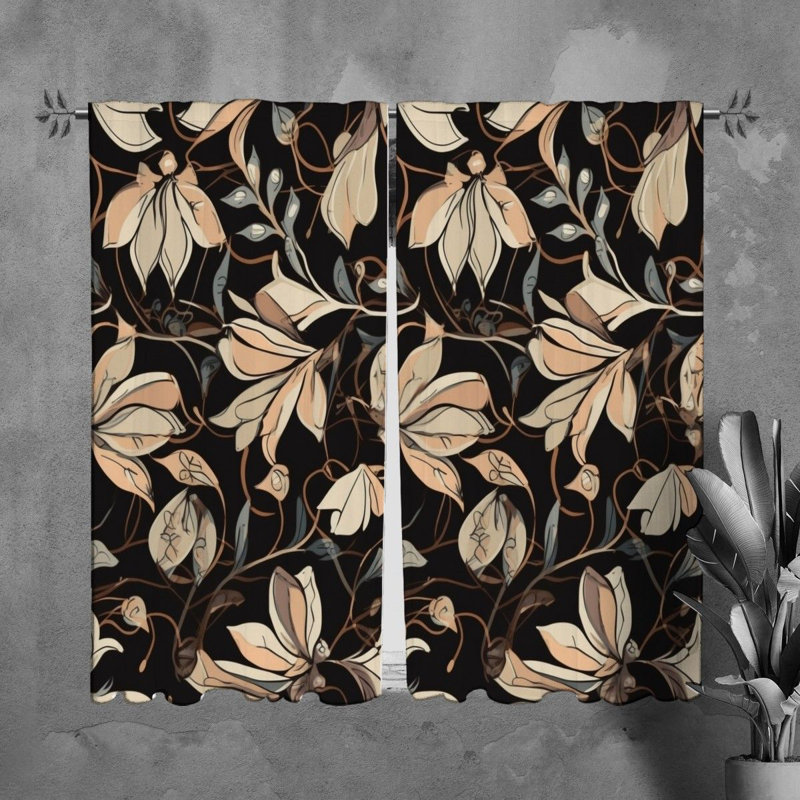 Niana Room Darkening Curtain Pair, 40" W x 61" L
