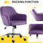 Fauteuil ergonomique ajustable en velours 25,47 po Profondeur du produit,