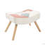 Chaise berçante rembourrée Kerth