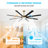 Osaze Ceiling Fan with LED Lights-91062118-91132635