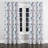Geometric Shapes Curtain panels - Blue Soft Modular Grommet Curtain - 1 Panel-20856930-20856932