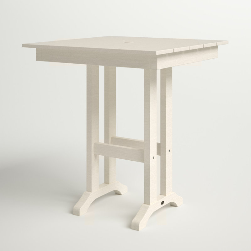 POLYWOOD Nautical Trestle Bar Table, Sand