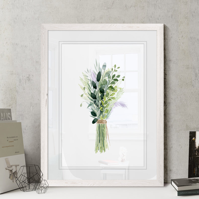 « nature myriad ii » par paul cezanne-impression sur cadre photo, H 28 po x l 38 po x 1,25 po, Papier avec cadre blanc