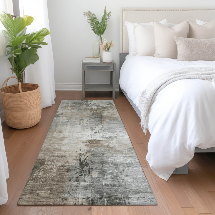 Machine Washable Indoor/Outdoor Cinead ACN1671 Ivory Rug