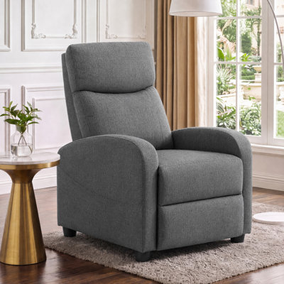 25.2" Wide Vegan Leather Push-back Massage Recliner Chair with Remote Control