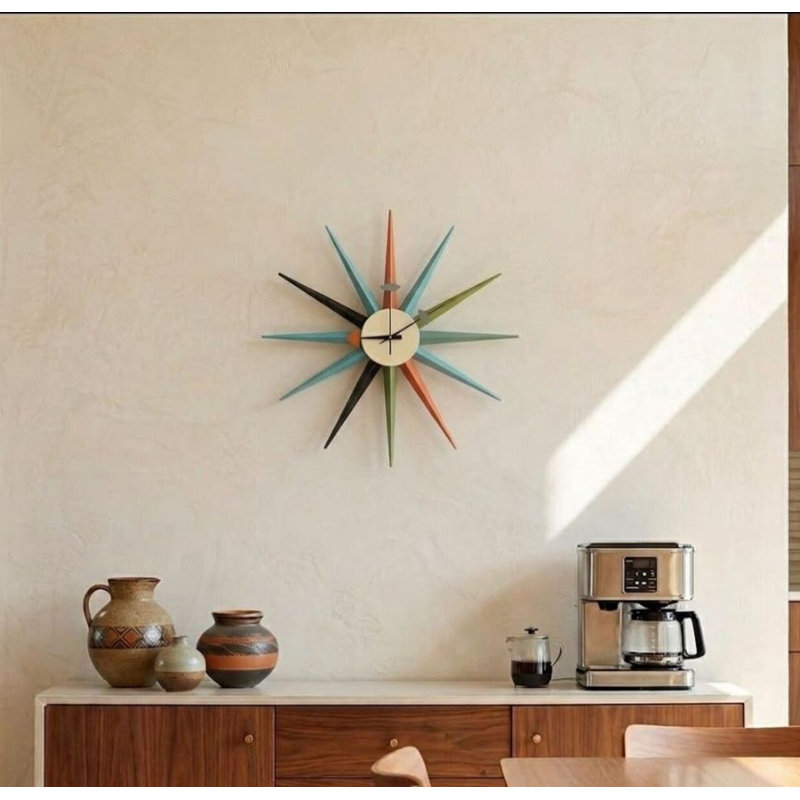 Almond Metal Clock