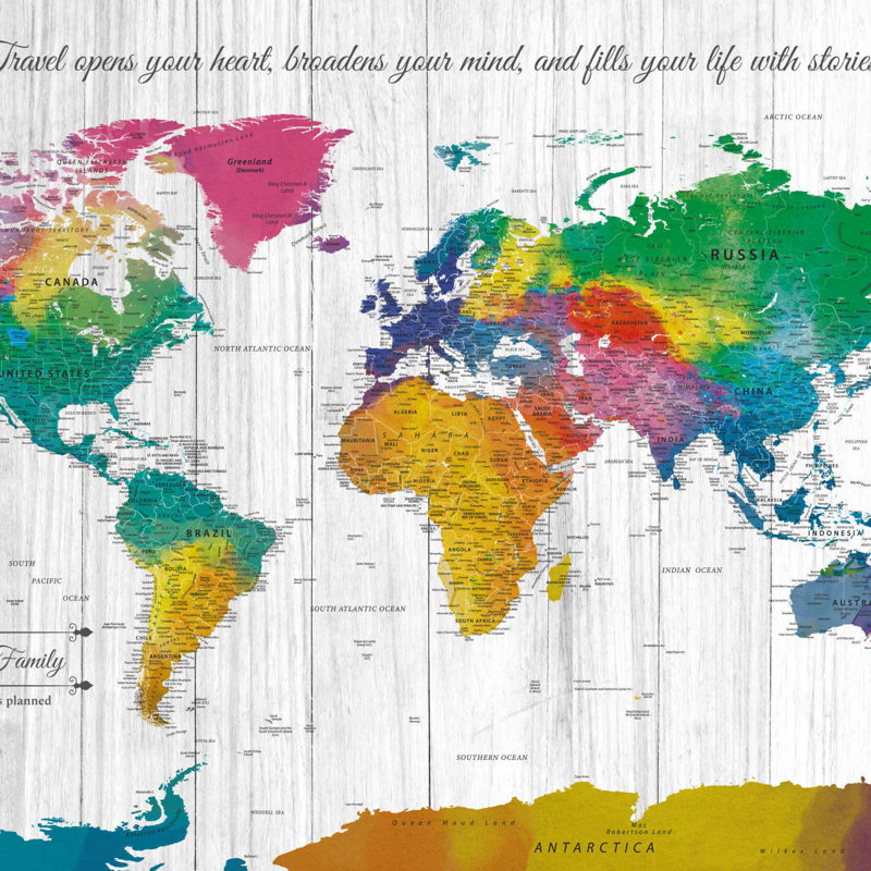 Épingles personnalisées II World Pin Ameere, H 26 po x l 39 po, Oui