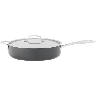 Stellar Hard Anodised Aluminum Saute Pan with Lid