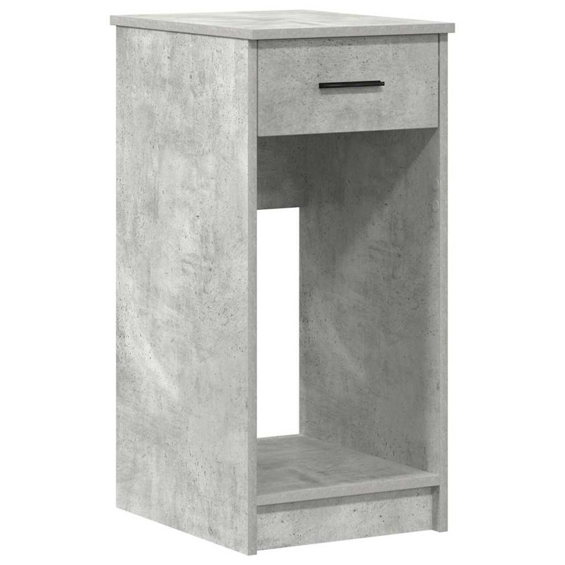 Brezina Manufactured Wood Computer Tower Stand, Concrete Grey