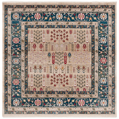 Ralph Lauren Margaux Flat Weave, Polypropylene, Beige / Navy Area Rug