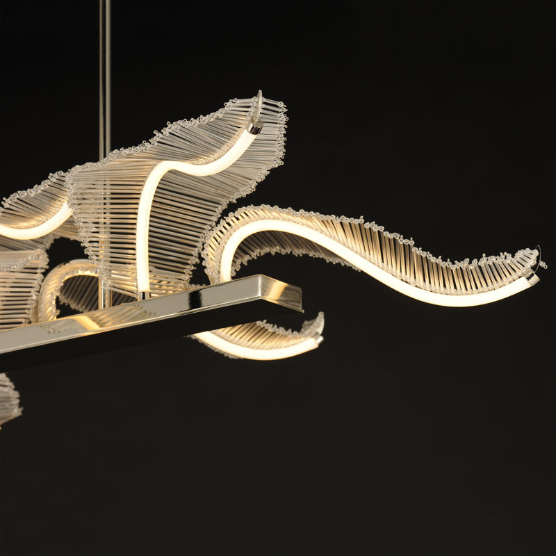 Lillet 10 - Light LED Pendant, Polished Nickel
