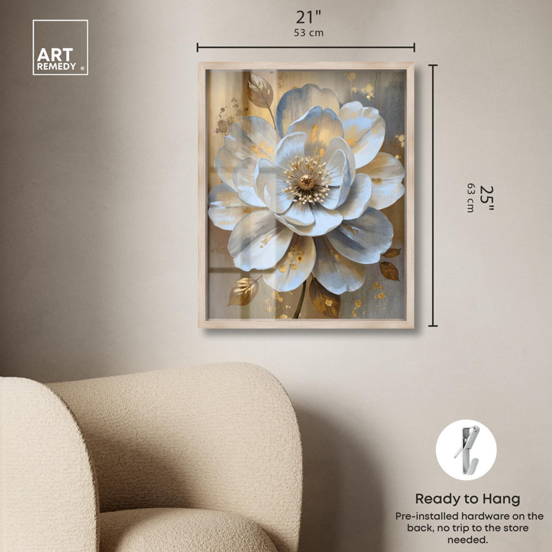 Blooming Elegance, Crème, crème, H 25 po x l 21 po