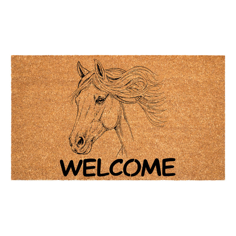 Danelis Non-Slip Animal Print Doormat, 17" x 29"