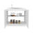 39" Wide Utility Sink, Base Cabinet Two-Door Cabinet With Two Shelves, Stainless Steel Sink, Laundry Room, Garage Sink, Light Gray-118695908