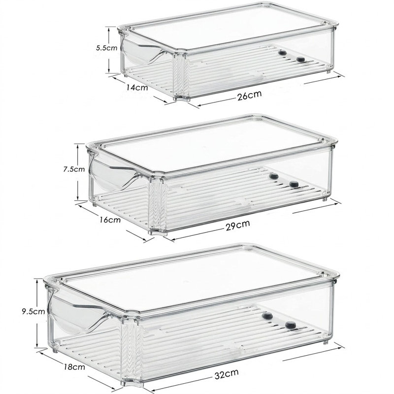 Plastic Food Storage Container - Set of Containers and Lids