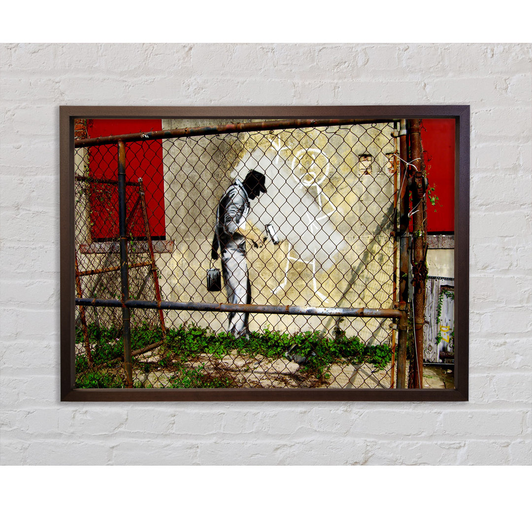 Behind The Fence - Einzelbildrahmen Kunstdrucke auf Leinwand