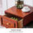 Cherry Upholstered Shoe Storage Bench