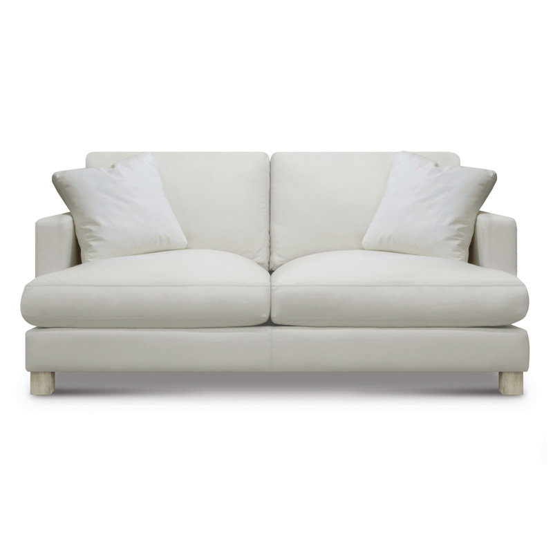 Causeuse en cuir véritable Rameel