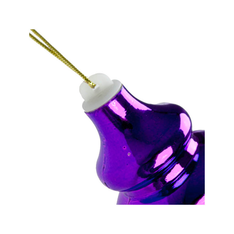 25cm Finial Ornament, Purple