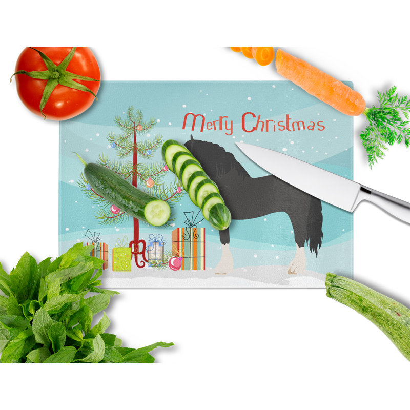 Caroline's Treasures Tempered Glass Pomeranian Rogener Goose Christmas Cutting Board