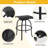 Freddrick Iron Outdoor Stool-591111175
