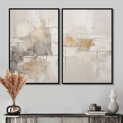 Minimalism Modern Scandinavian Zen Art I - Beige Wall Art