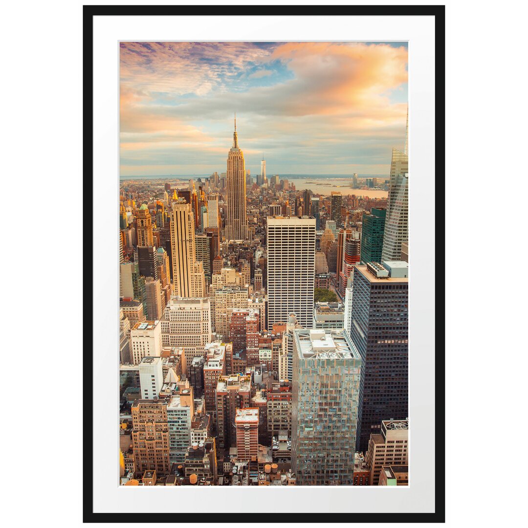 Gerahmtes Poster Skyline von New York