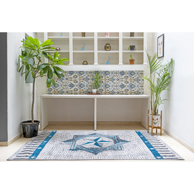 Mcmeans Indoor Rug, Rectangle 3'6" x 5'6"