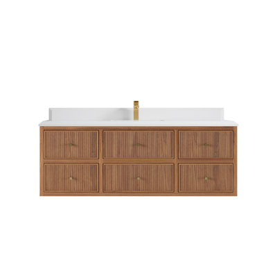 60'' Single Bathroom Vanity with Quartz Top