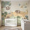 Papier peint chambre d'enfant animaux de la jungle