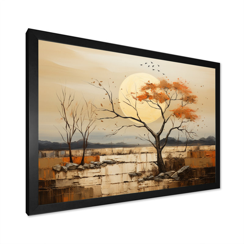 Baobab Harmony V - imprimé, H 34 po x l 44 po x P 1,5 po, Cadre photo noir