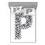 Ensemble de draps lettre en microfibre-45327005-45356176