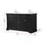 Ensemble de meuble-lavabo double 60 po Clarence-453546528