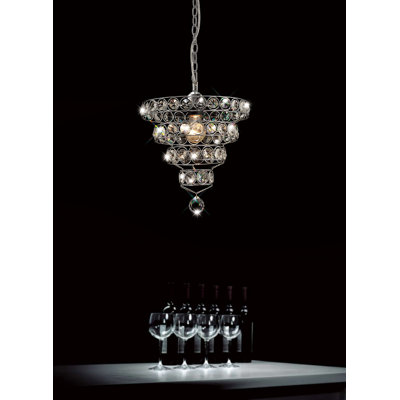 Lockhart 30cm H Glass Novelty Pendant Shade ( Screw On ) in Polished Chrome