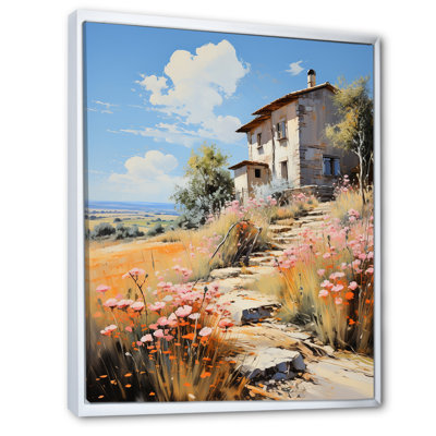 Sommet chalet dans les Alpes françaises 2 - paysage, art mural