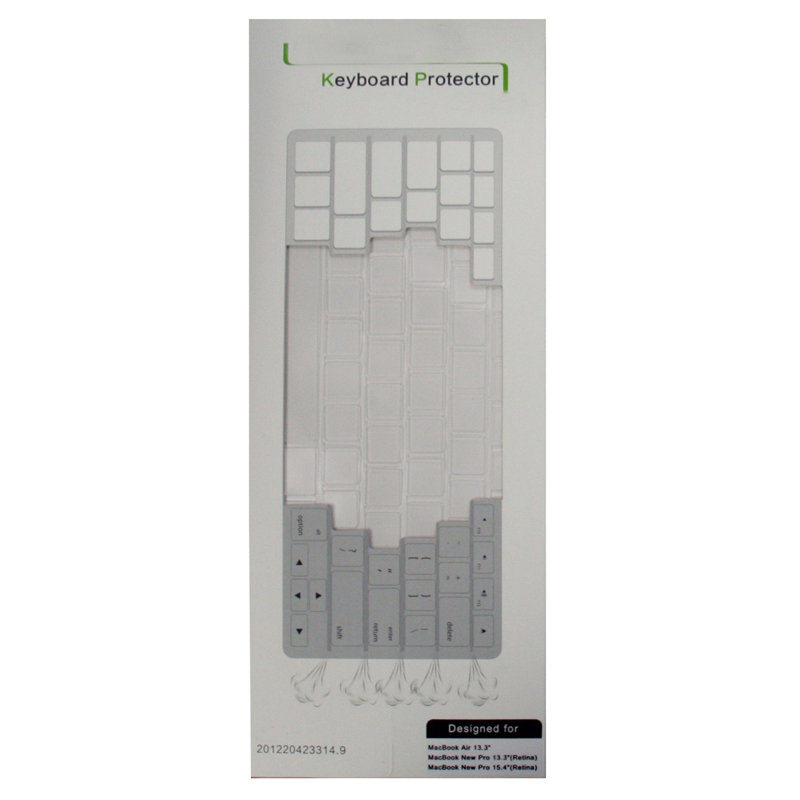 Protection de clavier transparente ultramince pour ordinateurs portables de 13,3 et 15,4 pouces avec système de ventilation