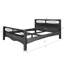 Solid Wood Bed, 140 X 200 Cm