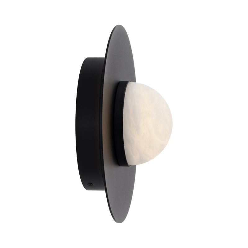 Landed LED Flush Mount, Black