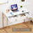 Denerick White Makeup Vanity Table Writing Desk with 2 Storage Drawers
