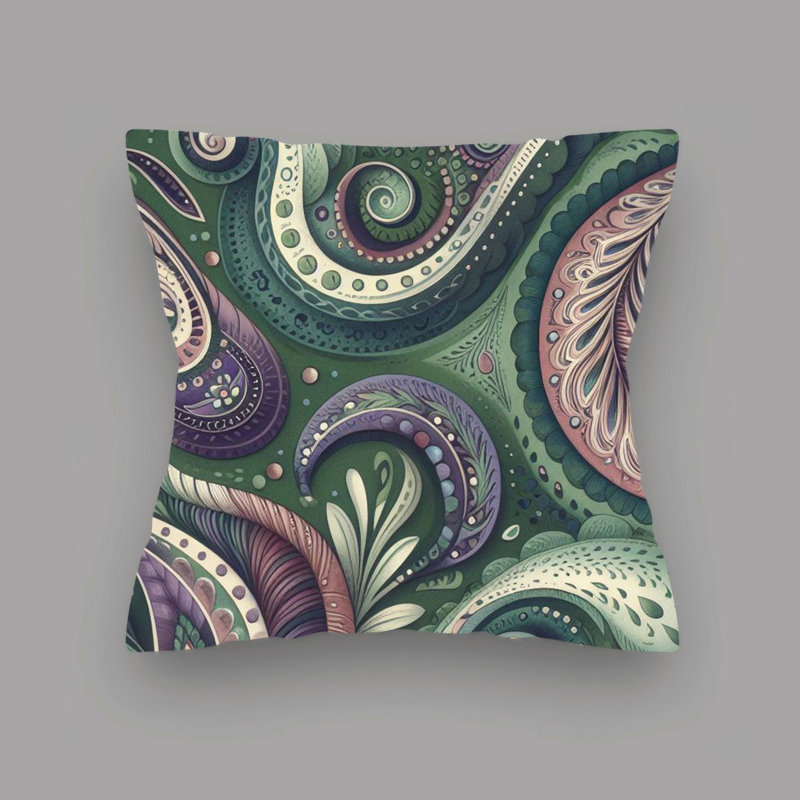 Abstract Reversible Throw Pillow