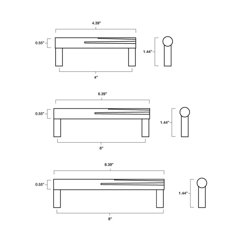 Sunburst Bar / Handle Pull, Satin Nickel, 6"