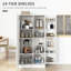 Armoire de cuisine 63 po, 14 avec 2 portes, 2 tablettes réglables, blanc, idéale pour le salon et la salle à manger