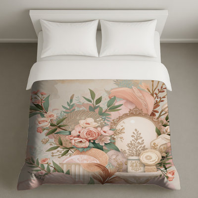 Housses de couette à arrangement floral élégant