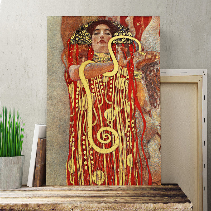 Hygeia by Gustav Klimt - Wrapped Canvas, 50cm H x 35cm W