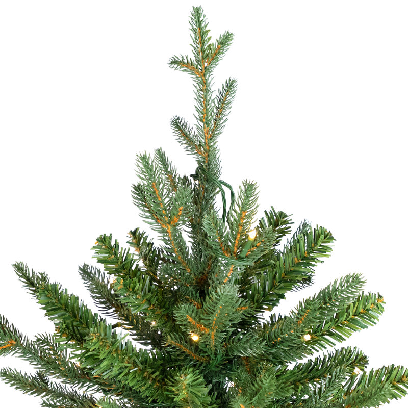 Real Touch Pre-Lit Cumberland Pine Artificial Christmas Tree - Warm White LED, 6.5'
