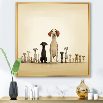 «Gray Childrens Dog Nursery - Animals», reproduction d'art murale