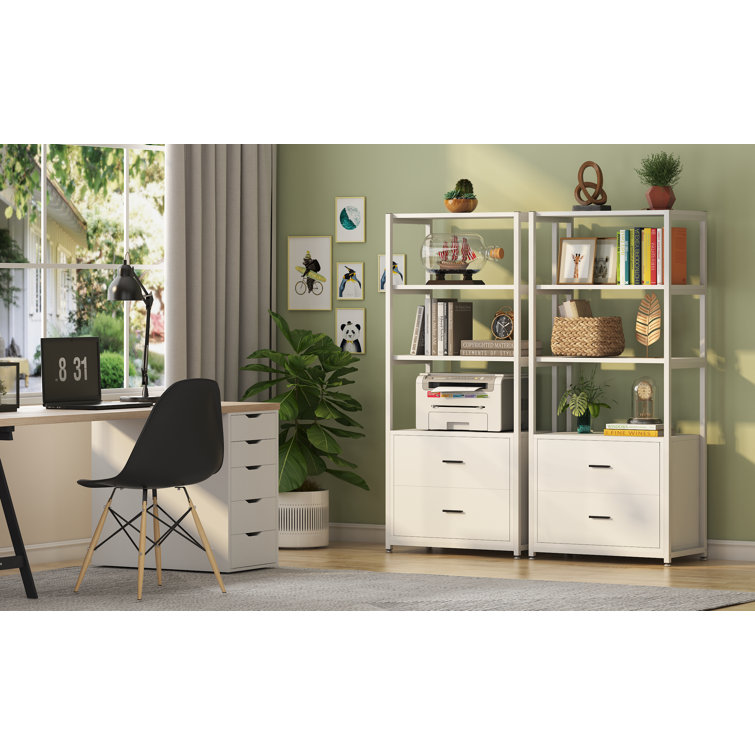 https://assets.wfcdn.com/im/51714423/resize-h755-w755%5Ecompr-r85/2434/243485451/Bookcase%2C+4-Tier+White+Bookshelf+With+2+Drawers%2C+Etagere+Standard+Book+Shelves+Display+Shelf+For+Home+Office.jpg