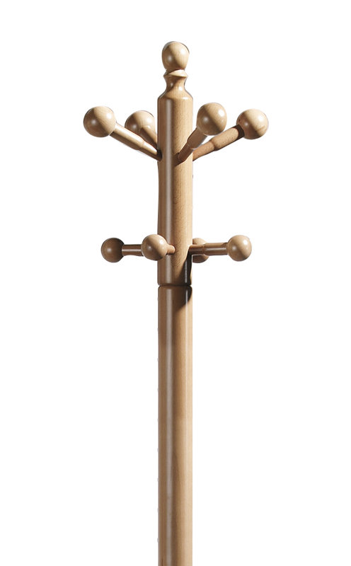 Waimes Freestanding 8 - Hook Coat Rack, Natural